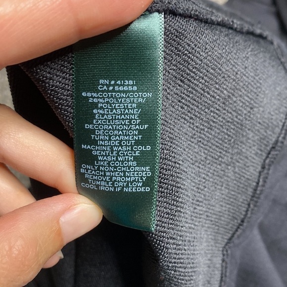 Lauren Ralph Lauren Black Hooded Zip Vest Size Medium - Picture 8 of 8